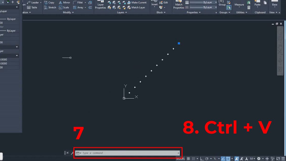 Cách nhập hàng loạt tên điểm từ Excel vào CAD 7