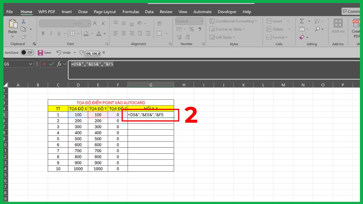 Cách dùng lệnh POINT nhập tọa độ từ Excel vào AutoCAD 2