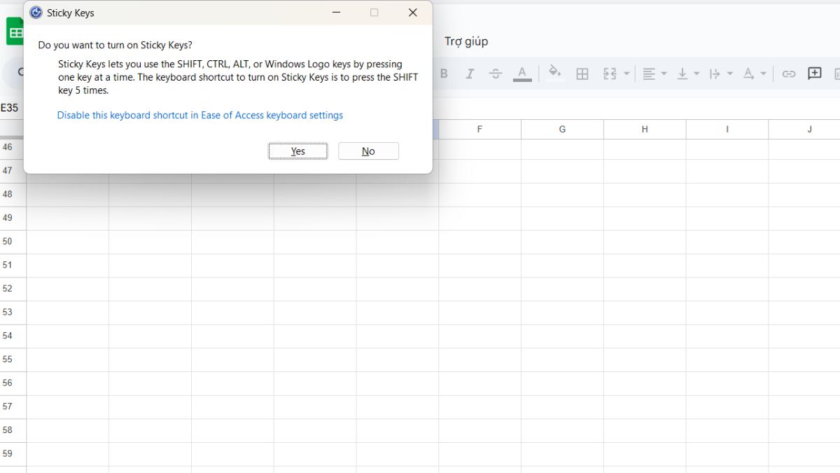Biện pháp khắc phục khi nút lên xuống không thể sử dụng trong Excel 9