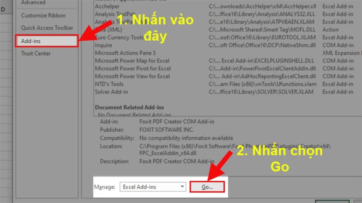 Biện pháp khắc phục khi nút lên xuống không thể sử dụng trong Excel 2