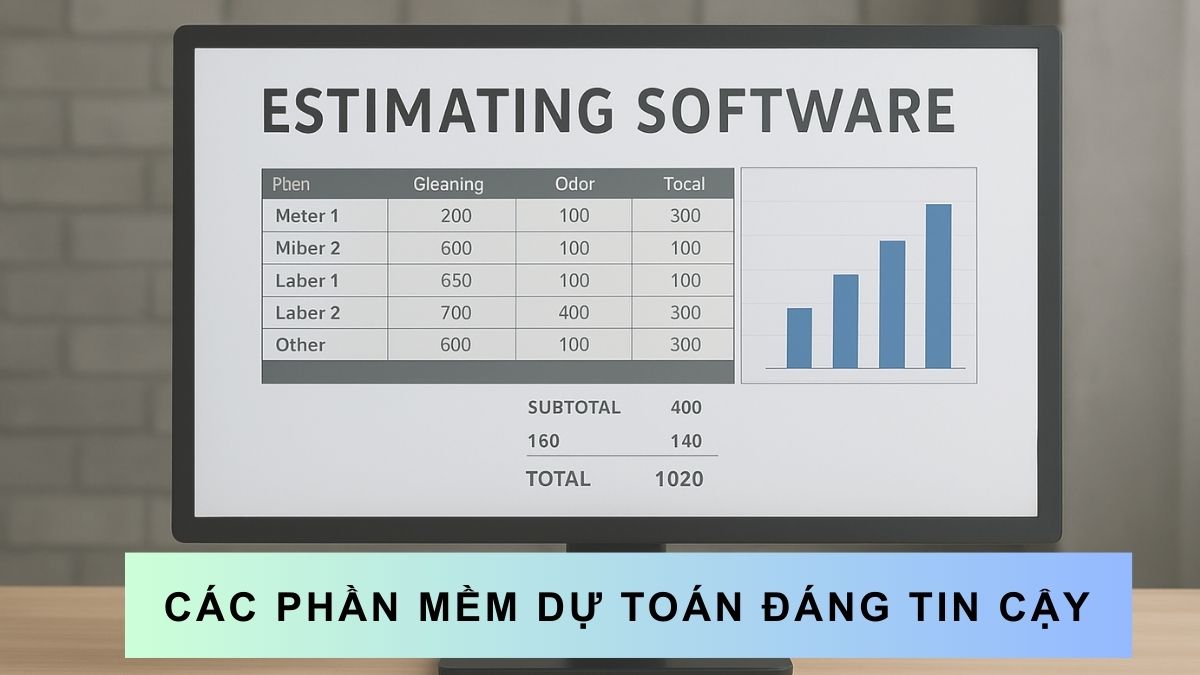 7 phần mềm dự toán xây dựng đáng tin cậy cho doanh nghiệp