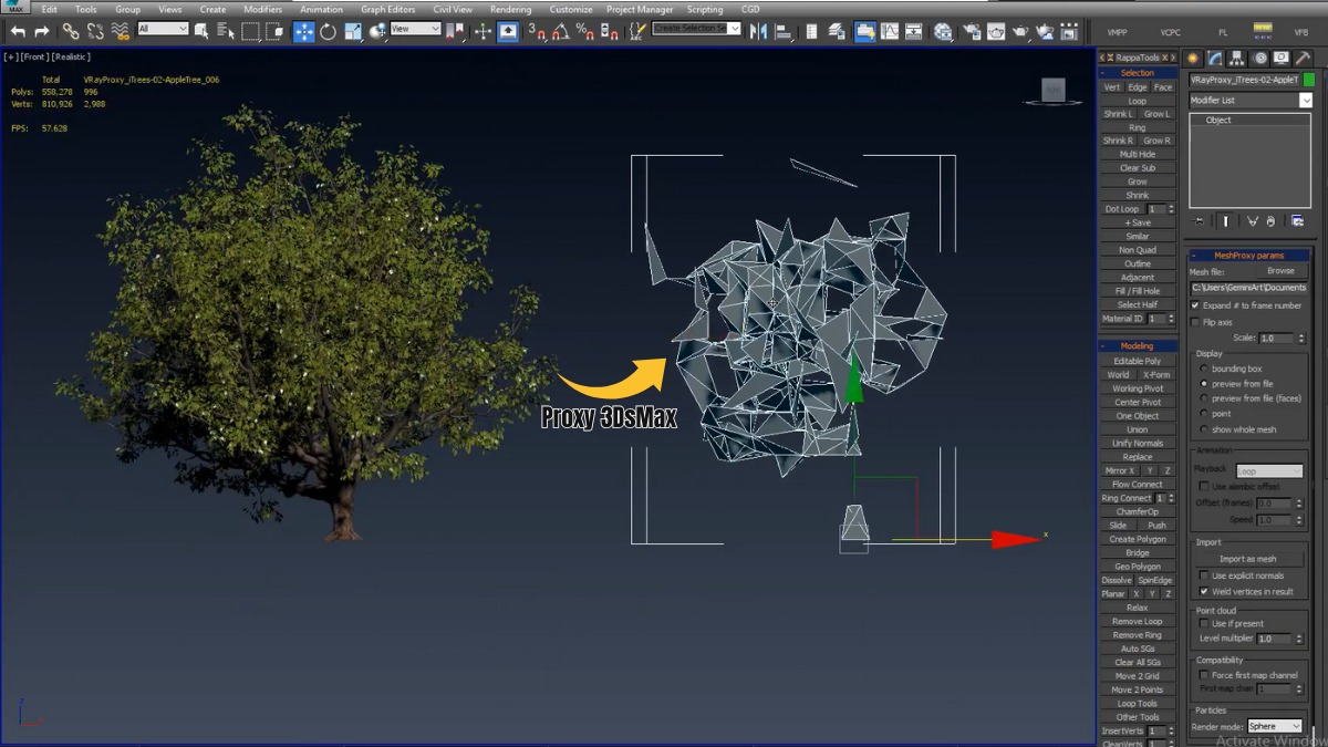 Proxy 3DsMax là kỹ thuật giúp tối ưu quá trình thiết kế