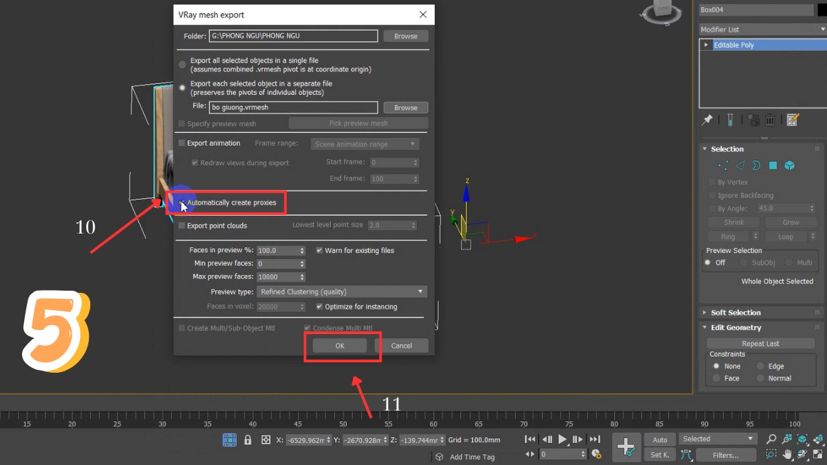 VRay Proxy trong 3Ds Max 5