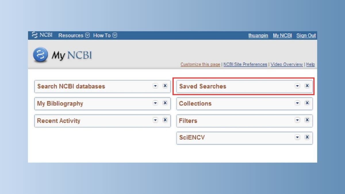 Lưu và quản lý danh sách bài viết PubMed