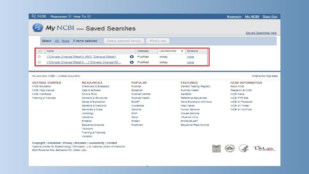 Lưu và quản lý danh sách bài viết PubMed 3