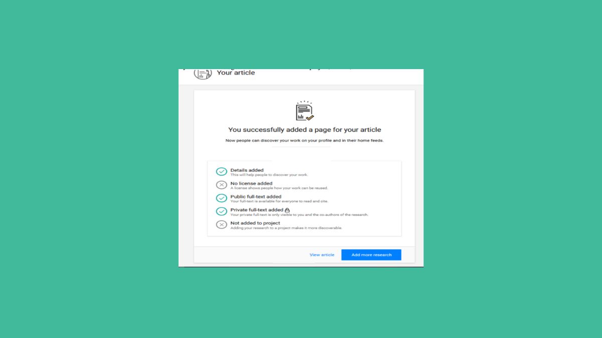 Đăng bài nghiên cứu & quản lý thư viện ResearchGate 5