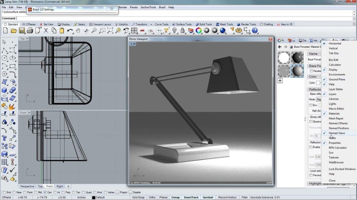 Một số khó khăn khi sử dụng phần mềm Rhino 3D