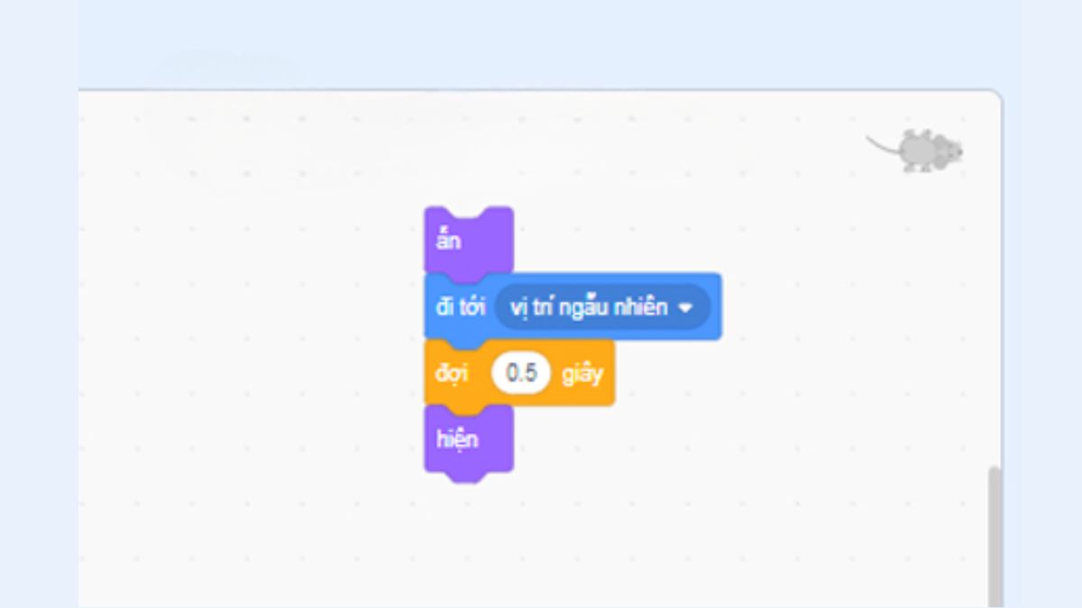 Các bước chi tiết để lập trình Scratch làm game đuổi bắt 6