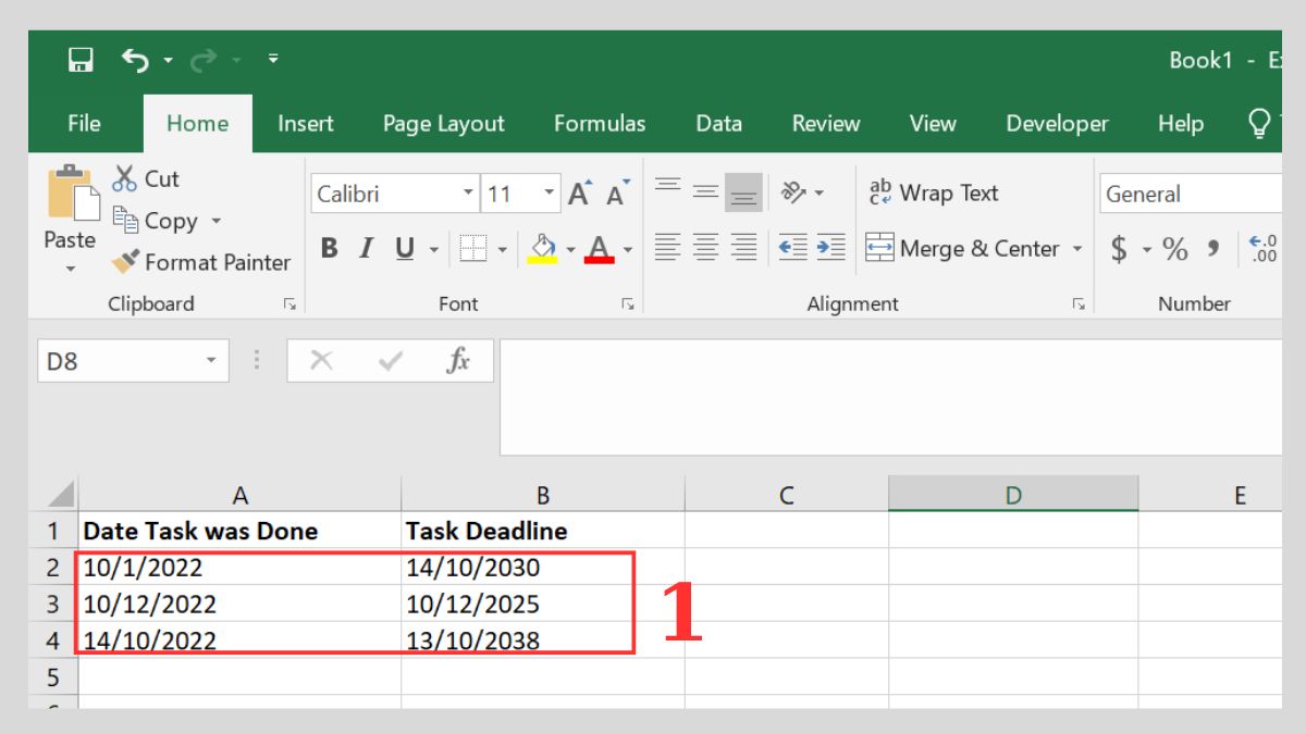 Cách so sánh ngày trong Excel từ cơ bản đến nâng cao 1