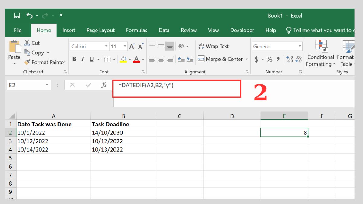 Cách so sánh ngày trong Excel từ cơ bản đến nâng cao 8