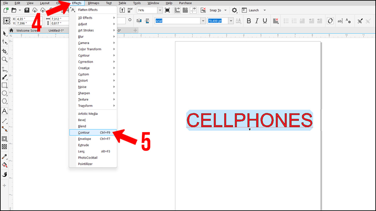 2 cách tạo viền chữ trong Corel đơn giản mà hiệu quả 3