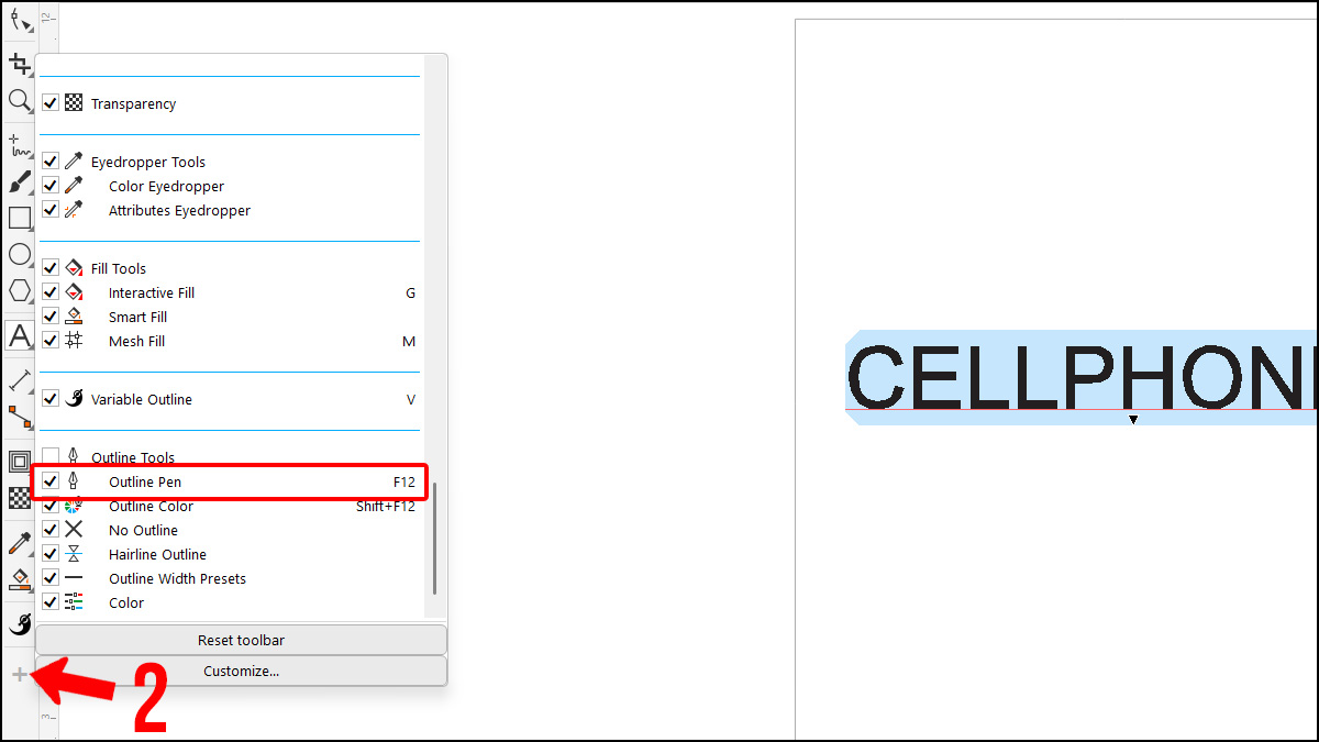 2 cách tạo viền chữ trong Corel đơn giản mà hiệu quả 8