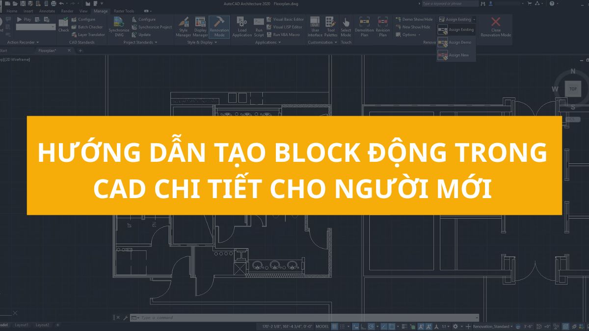 Hướng dẫn tạo block động trong CAD chi tiết cho người mới Hướng dẫn tạo block động trong CAD chi tiết cho người mới