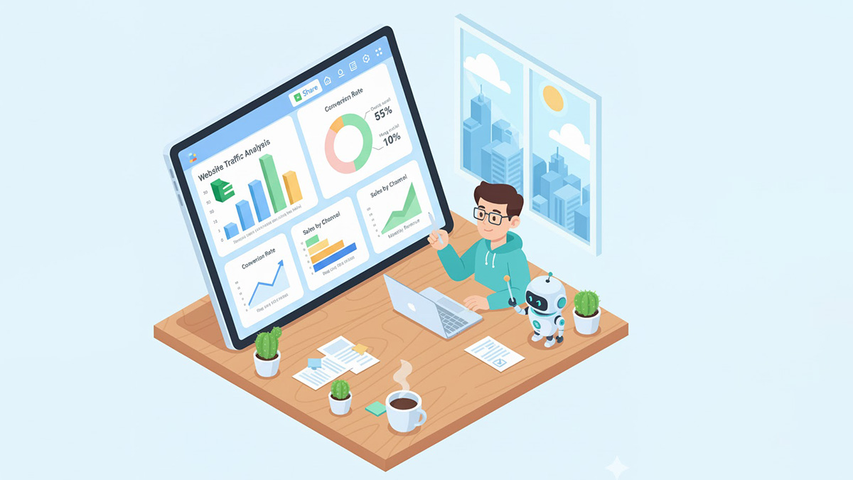 Mẹo giúp dashboard Google Sheets chuyên nghiệp hơn