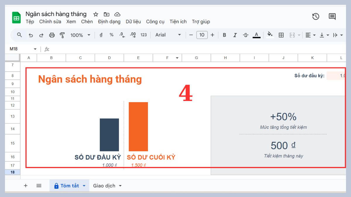 Cách tải và sử dụng mẫu dashboard Google Sheets 3