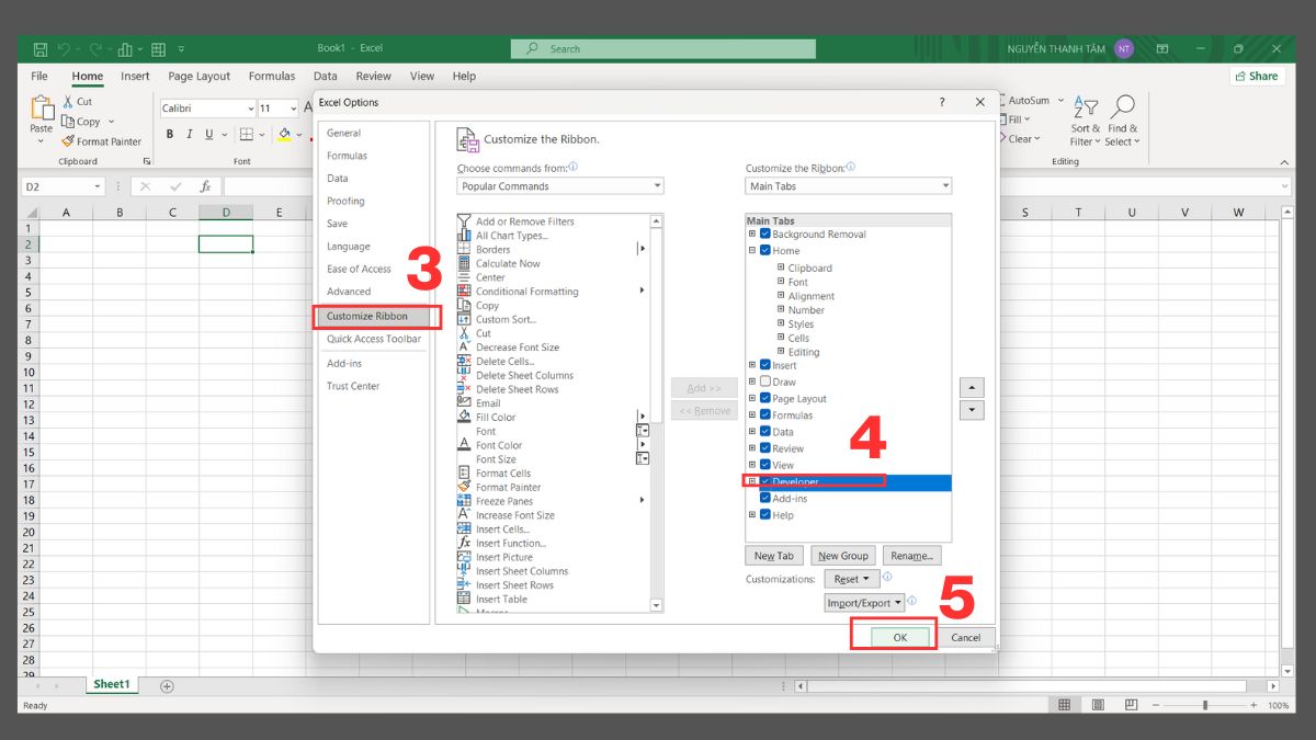 3 cách tạo nút bấm chuyển sheet trong Excel 3