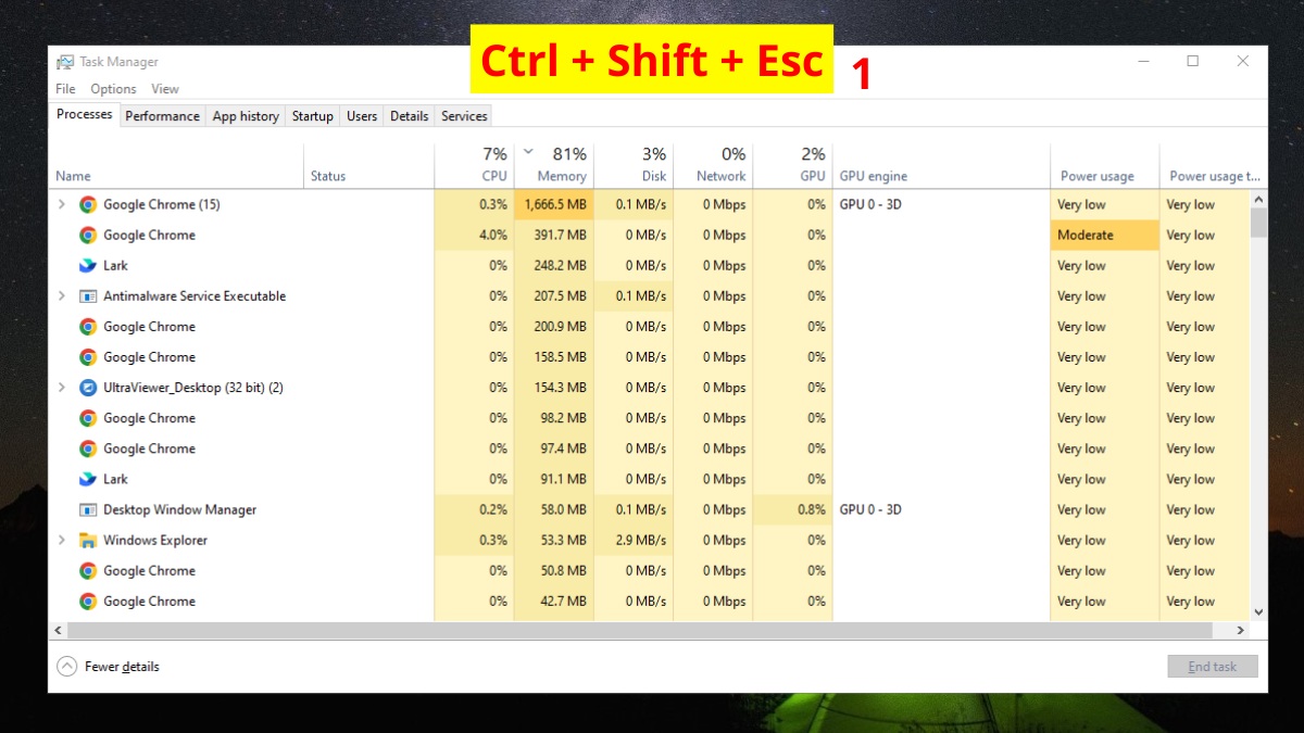 Tắt ứng dụng chạy ngầm Win 11 bằng Task Manager 1