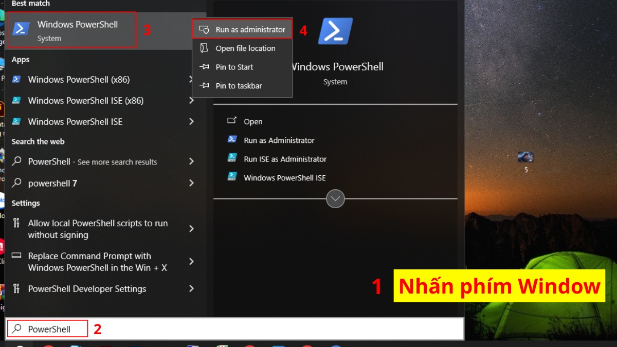 Cách tắt ứng dụng chạy ngầm Win 11 bằng Command Prompt hoặc PowerShell