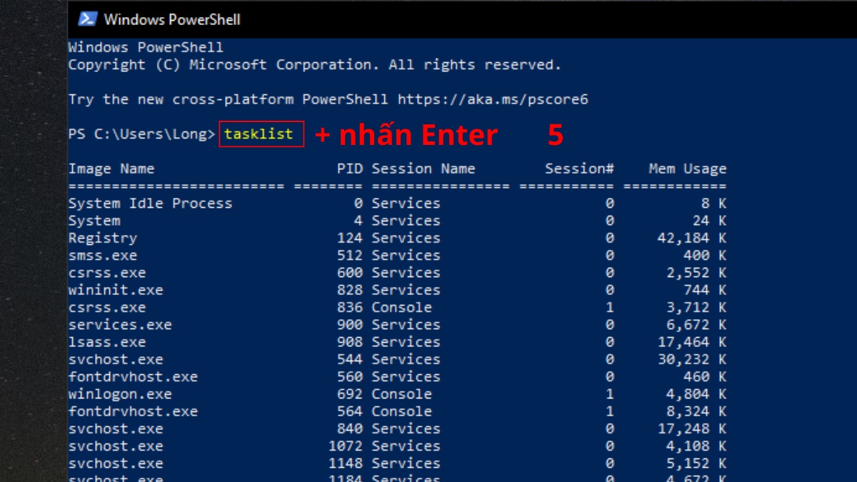 Cách tắt ứng dụng chạy ngầm Win 11 bằng Command Prompt hoặc PowerShell 2