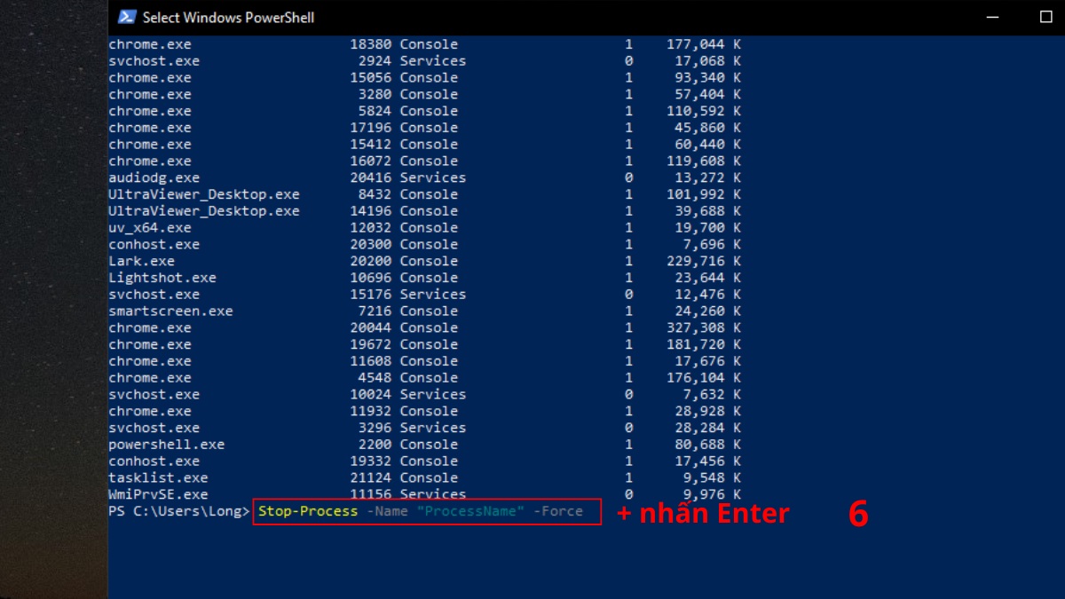 Cách tắt ứng dụng chạy ngầm Win 11 bằng Command Prompt hoặc PowerShell 3