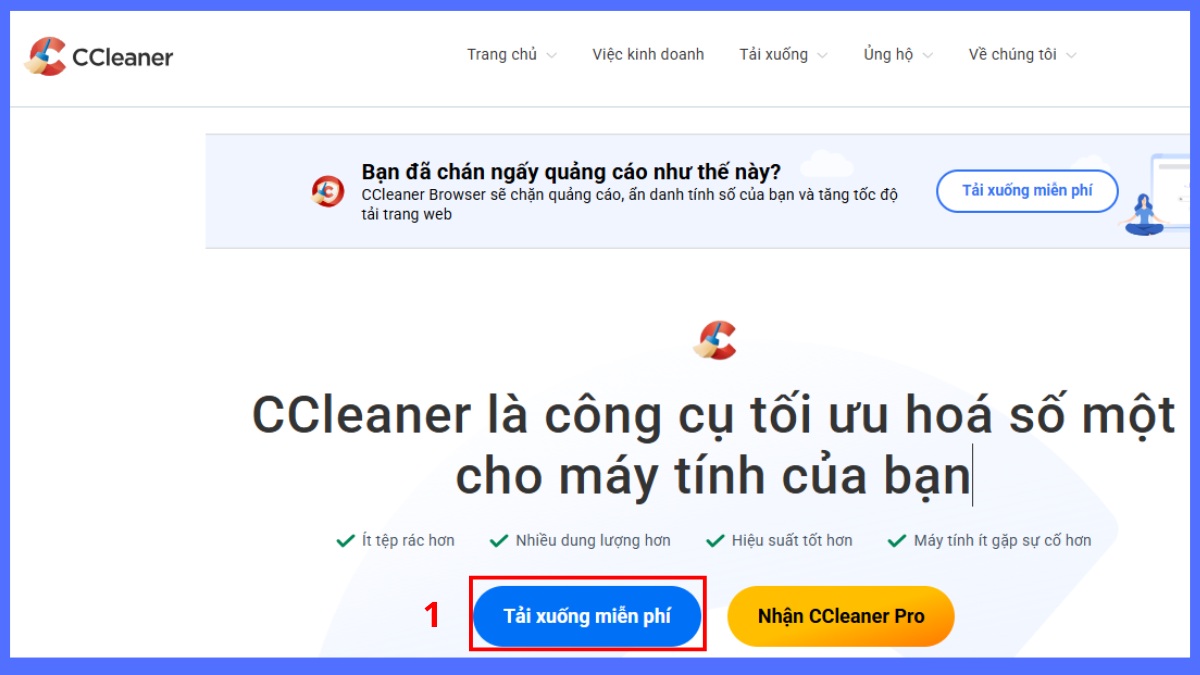 Cách tắt app chạy dưới nền win 11 với CCleaner 1