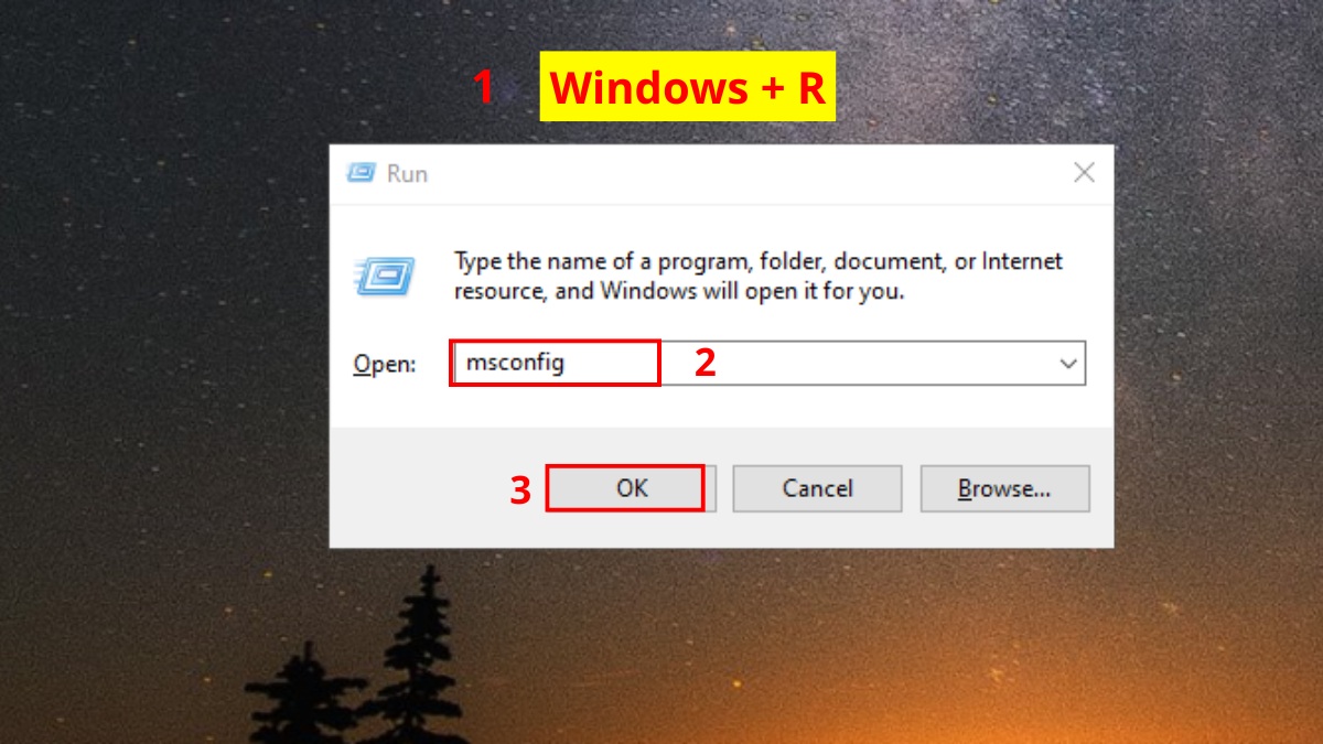 Vô hiệu hóa app chạy ngầm bằng System Configuration (msconfig) 1