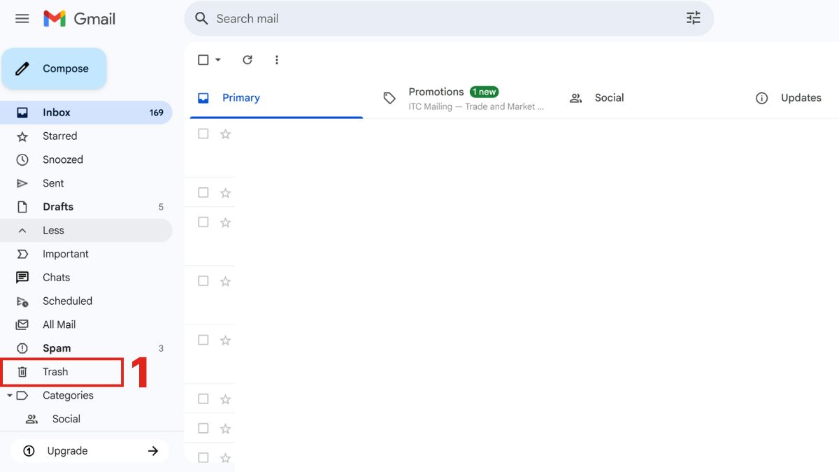 Hướng dẫn dọn sạch thùng rác Gmail để giải phóng dung lượng 1