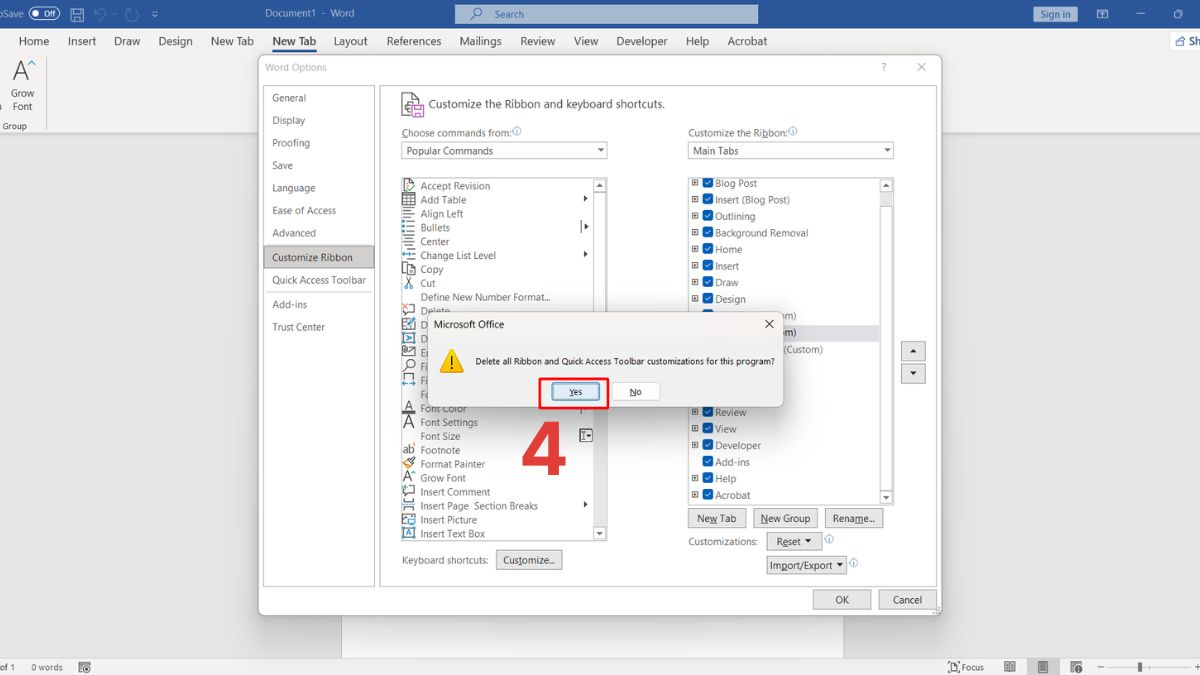 Hướng dẫn tùy chỉnh cơ bản thanh Ribbon trong Office 10