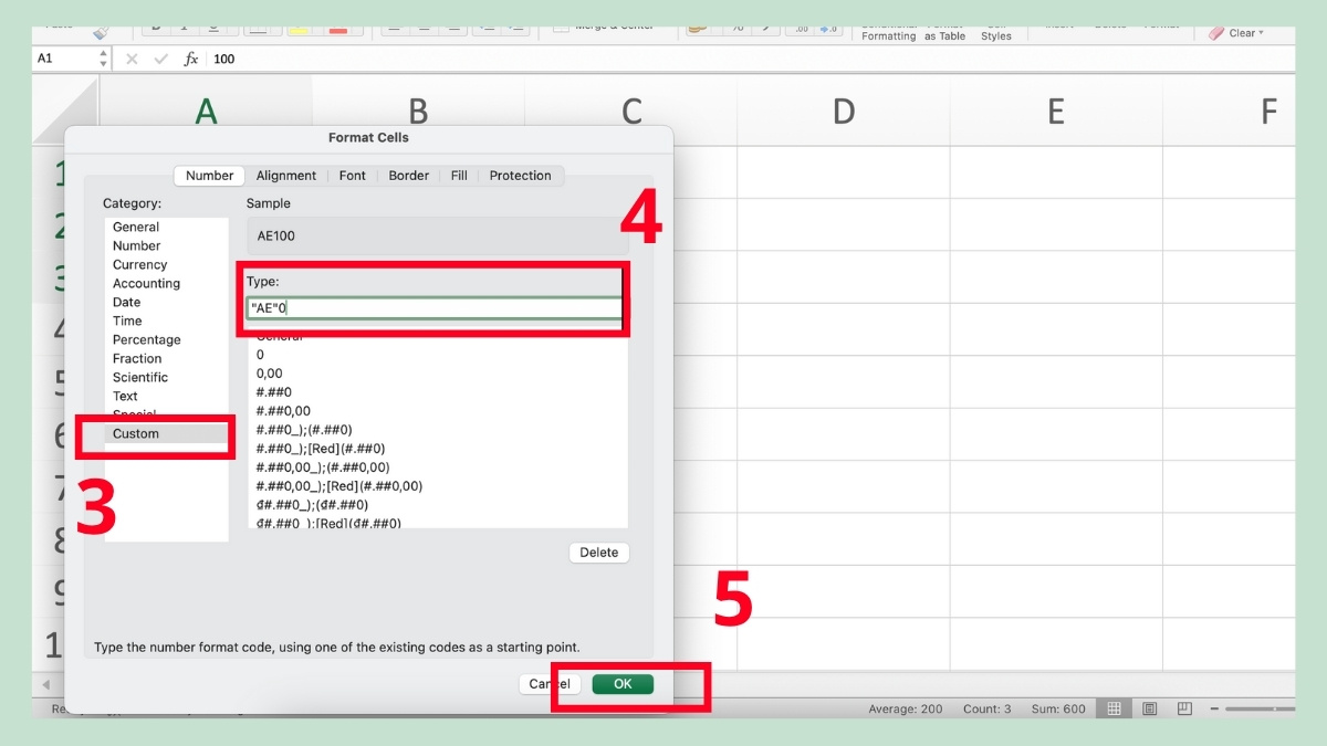 5 cách thêm chữ vào trước số trong Excel chi tiết 3