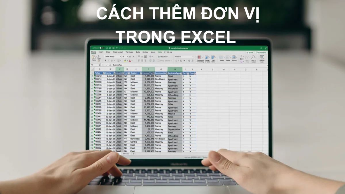Cách thêm đơn vị trong Excel đơn giản, ai cũng làm được Cách thêm đơn vị trong Excel đơn giản, ai cũng làm được