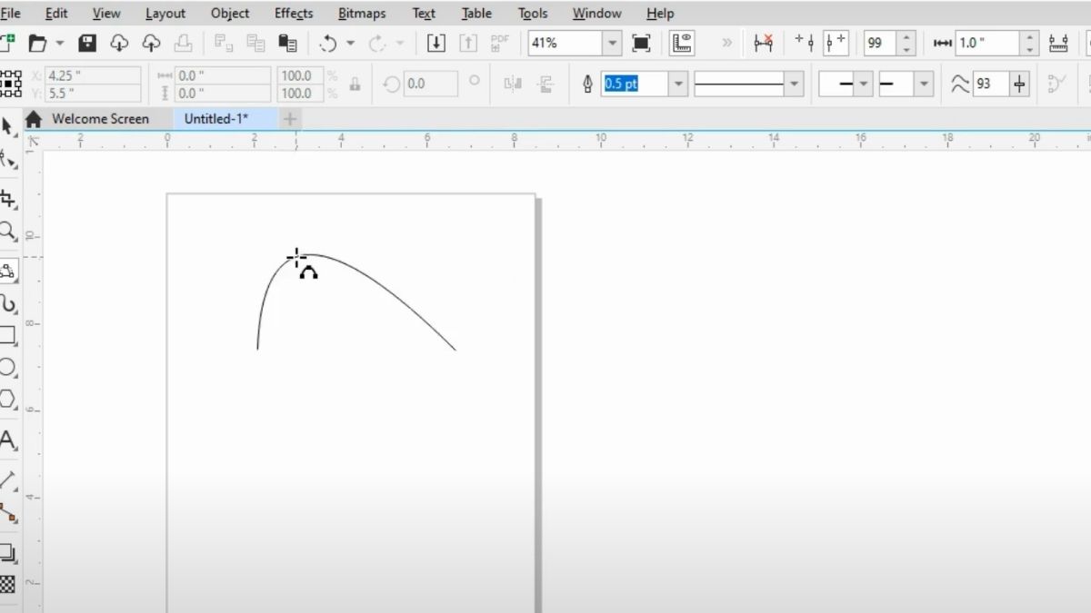 4 công cụ vẽ đường cong trong Corel 12