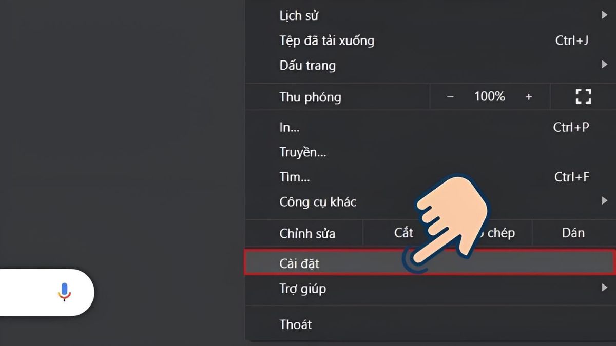Xóa cookie Chrome trên trình duyệt máy tính 2