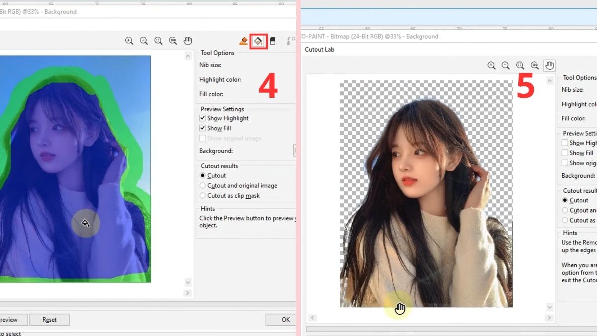 3 cách xóa nền trong Corel hiệu quả 4