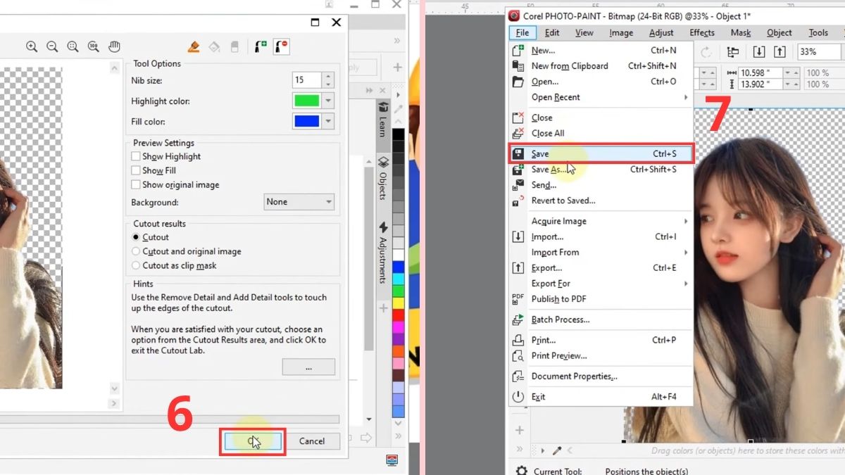 3 cách xóa nền trong Corel hiệu quả 5