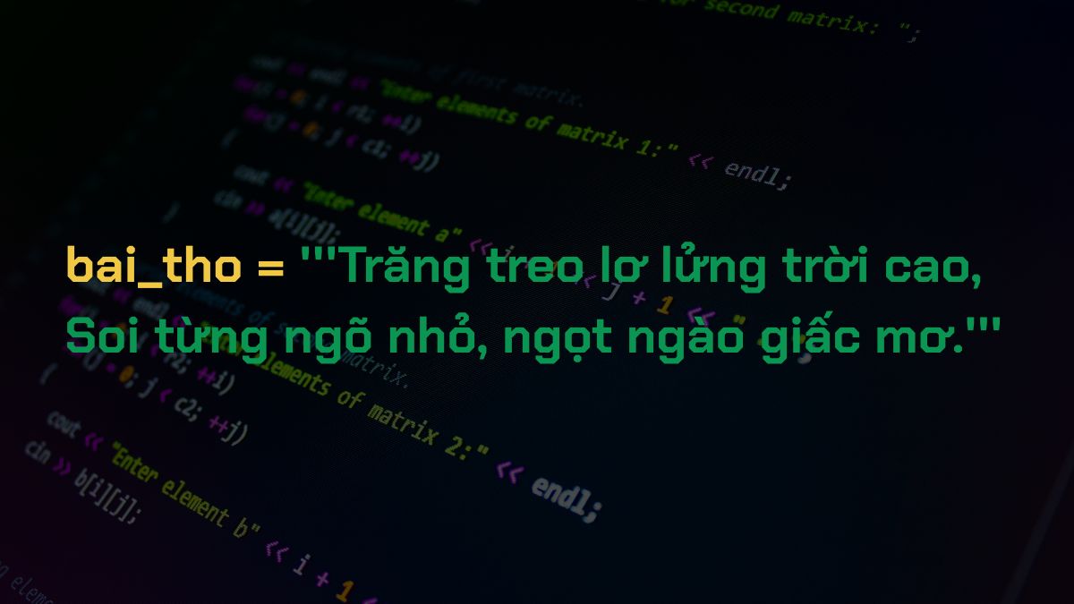 Cú pháp khai báo và các loại xâu ký tự 1