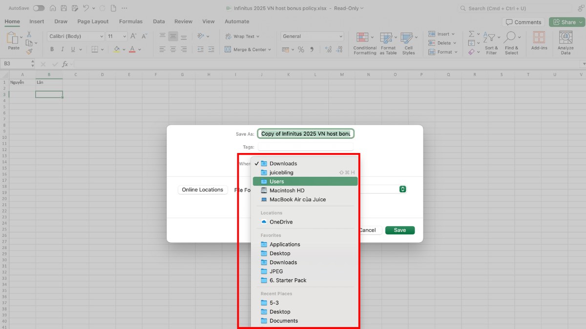 Chuyển file XLSX sang XLS, CSV, PDF trên máy tính 3