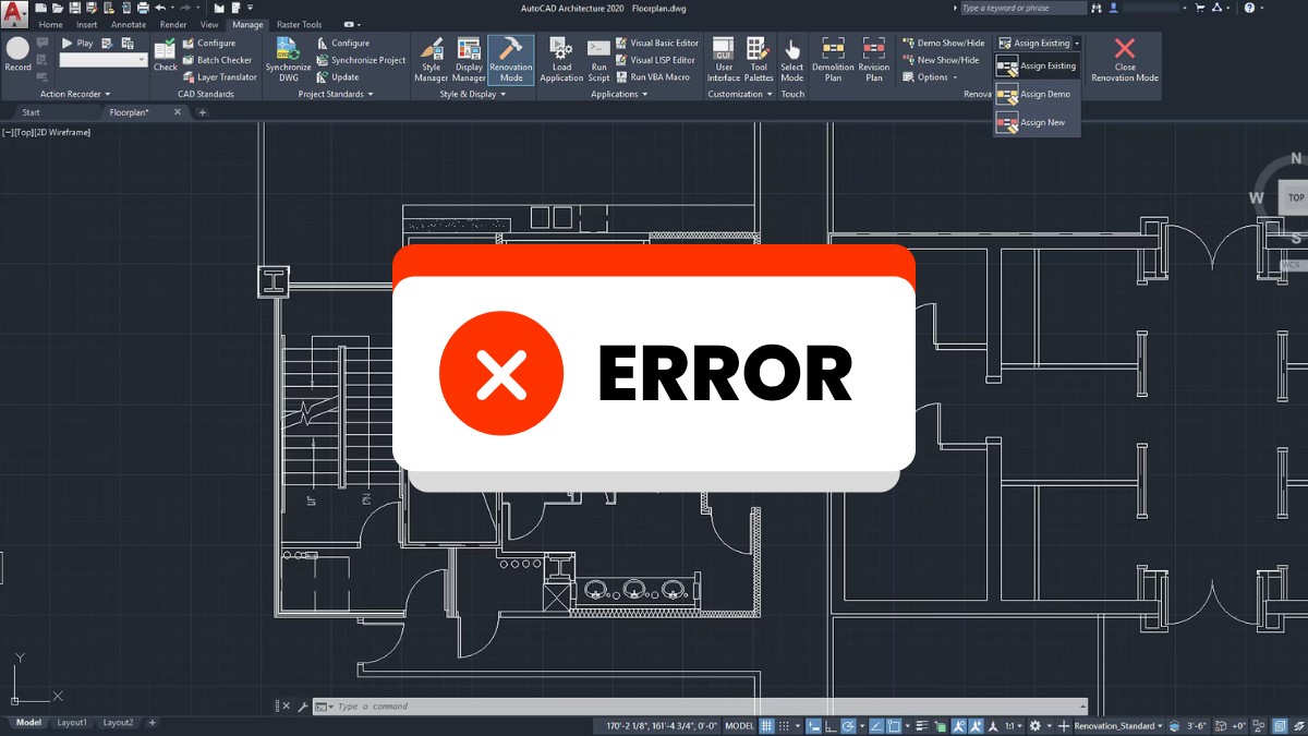 Các lỗi thường gặp khi xóa block trong AutoCAD