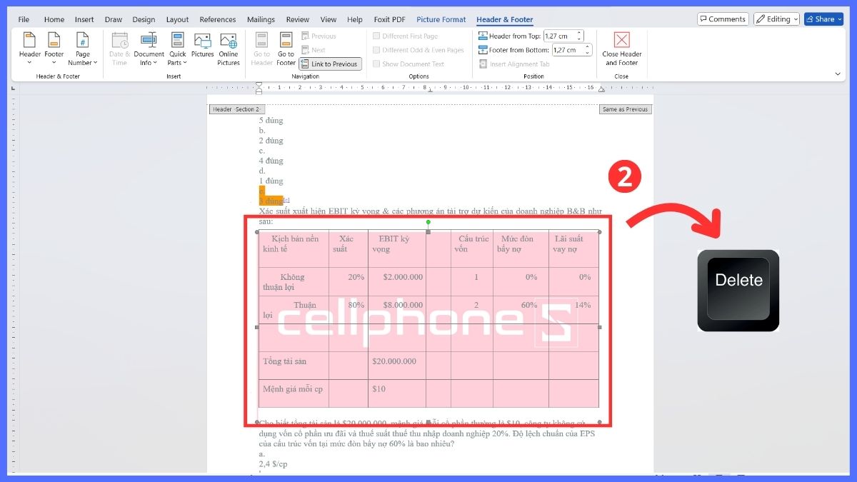 Cách xử lý các loại watermark cứng đầu trong Word 5