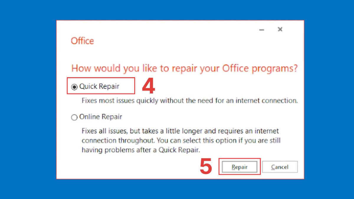 Sử dụng trình sửa chữa Outlook để khắc phục lỗi 0x800ccc0e bước 3