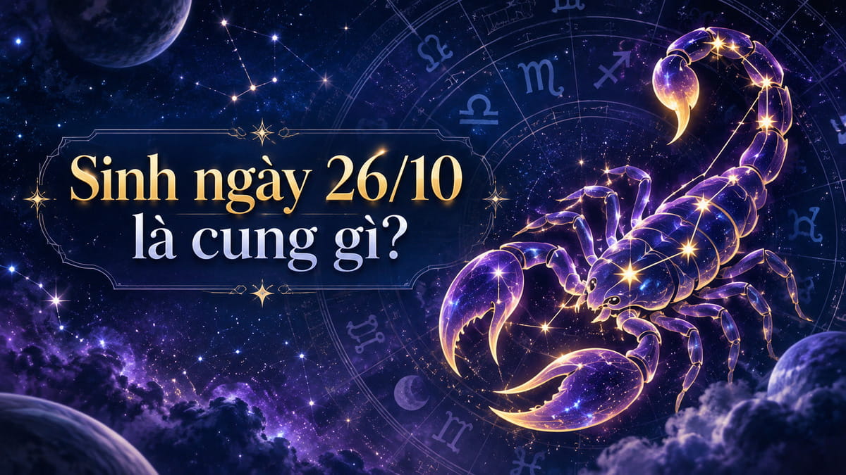 Cung hoàng đạo và mệnh của người sinh ngày 26 tháng 10
