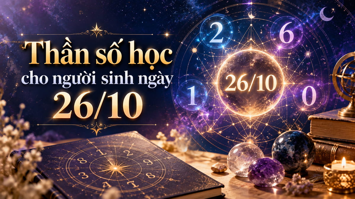 Thần số học cho người sinh ngày 26 10