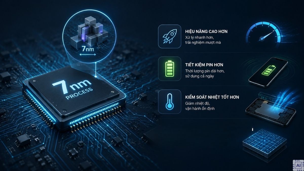 Tiến trình 7nm là gì và ý nghĩa thực tế