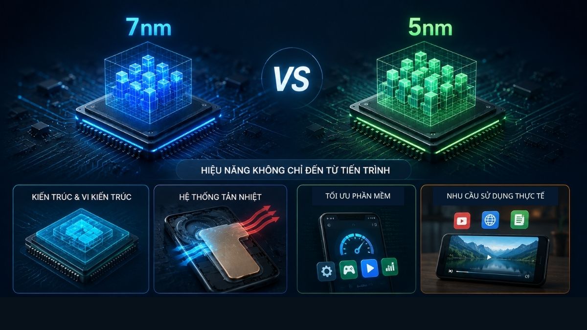 Sự thật hiệu năng chip tiến trình nhỏ có luôn tốt hơn
