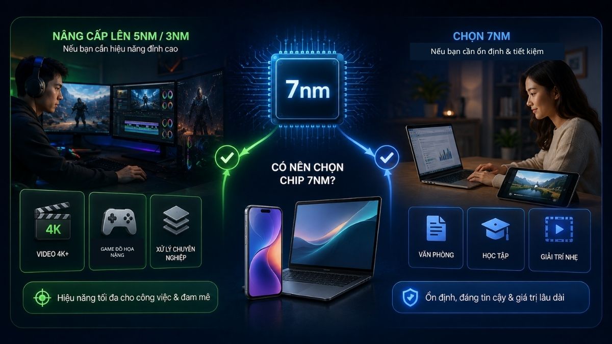Có nên chọn chip 7nm ở thời điểm hiện nay?