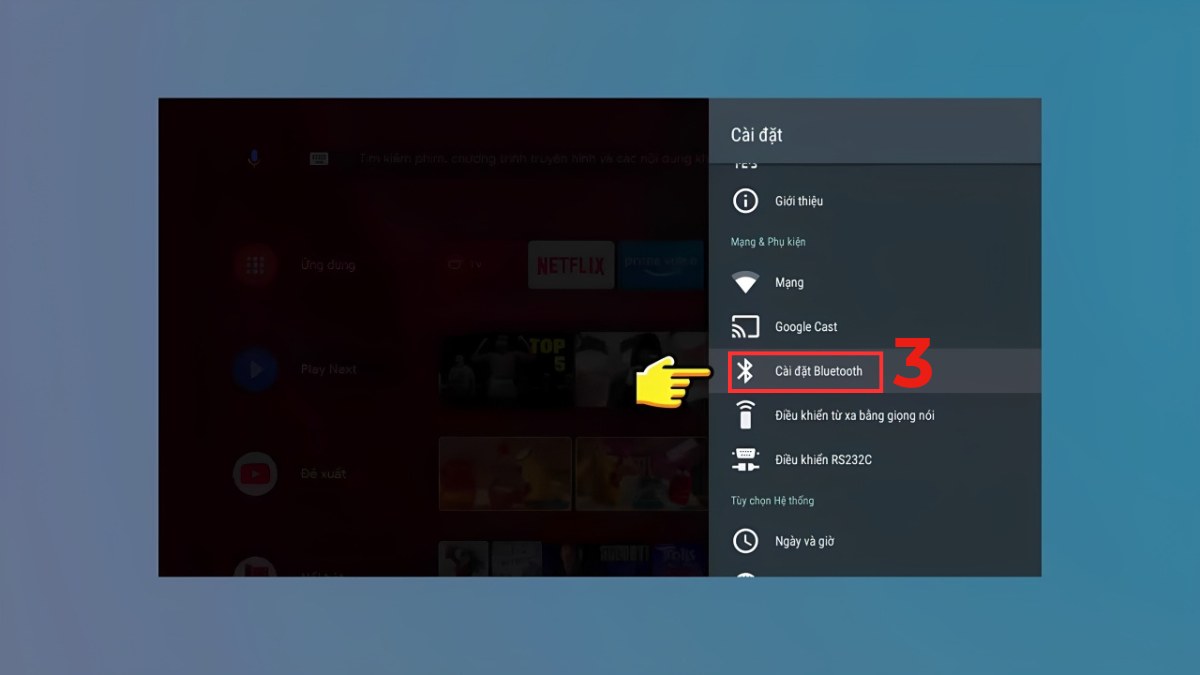 Cách chuyển âm thanh từ Tivi Sony sang amply bằng Bluetooth bước 2 1