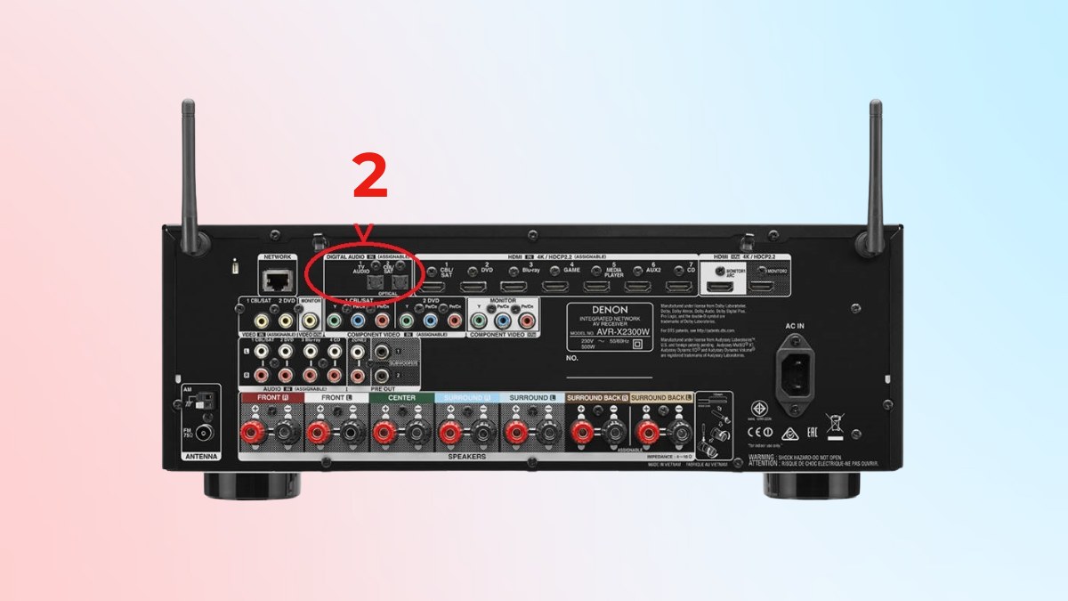 Cách chuyển âm thanh từ tivi Sony sang amply bằng cổng Optical bước 3