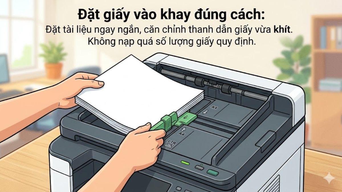 Hướng dẫn sử dụng khay ADF đúng cách và bền bỉ bước 3