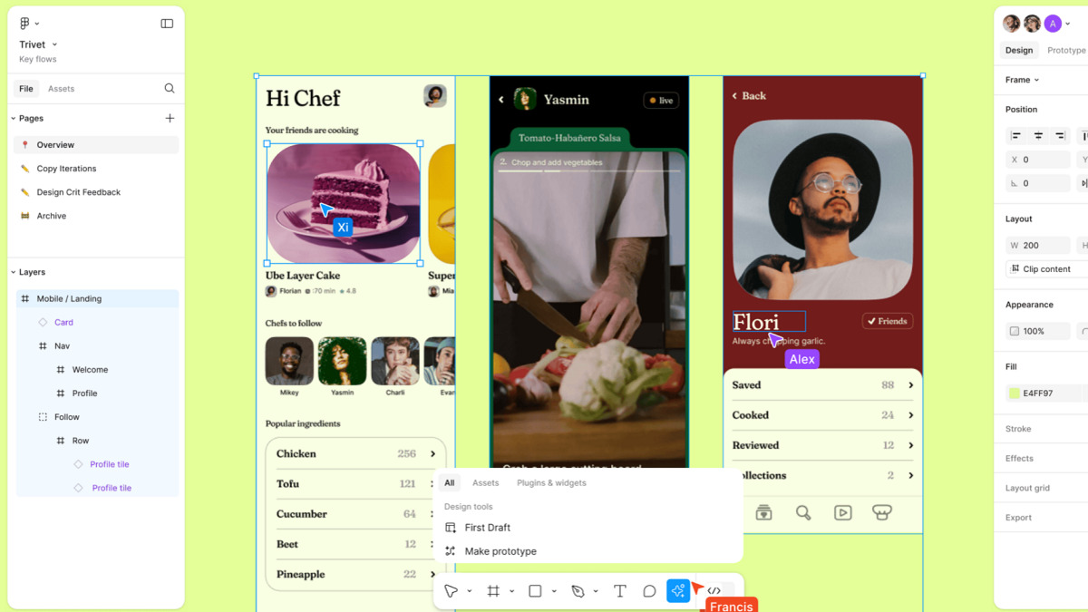Khả năng công tác giữa Adobe XD vs Figma thì Figma có ưu thế hơn