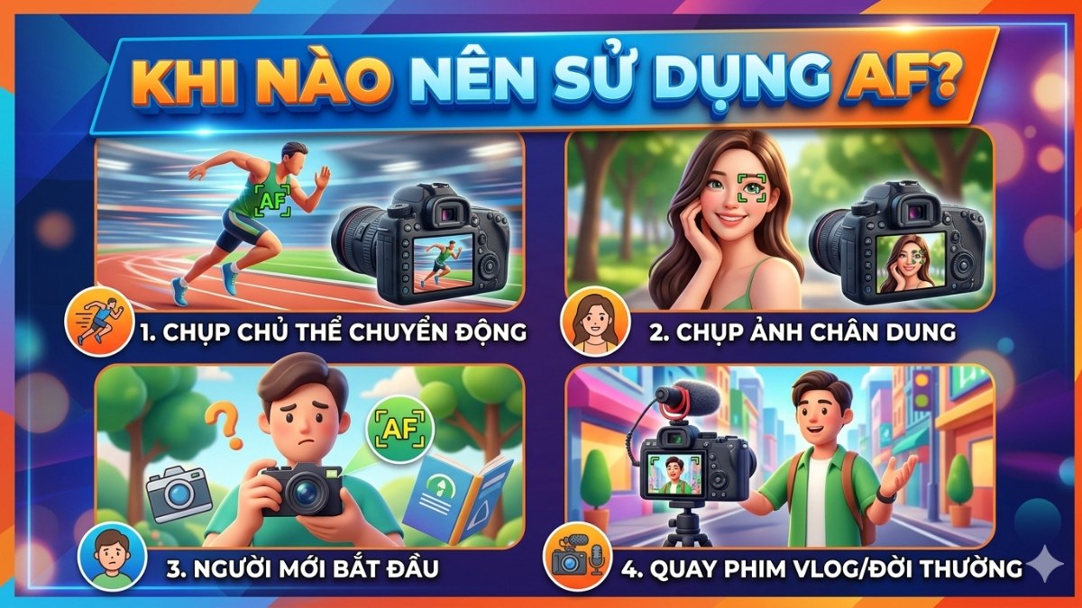 Khi nào nên sử dụng AF?