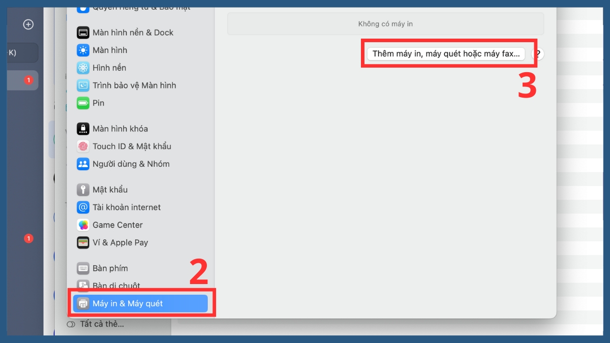 Thêm máy in AirPrint bằng địa chỉ IP bước 2